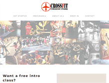 Tablet Screenshot of crossfitcollegepark.com